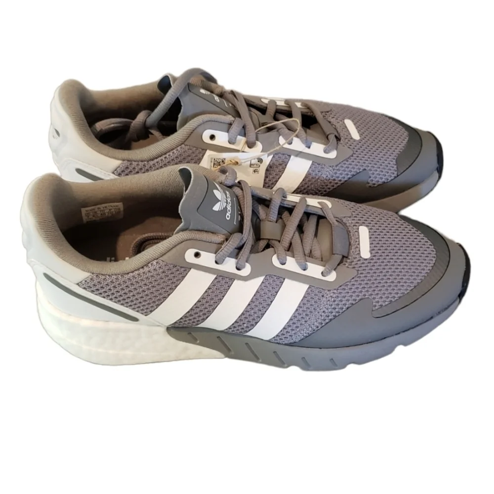 Adidas Originals ZX 1K Boost Sneakers Gray NEW